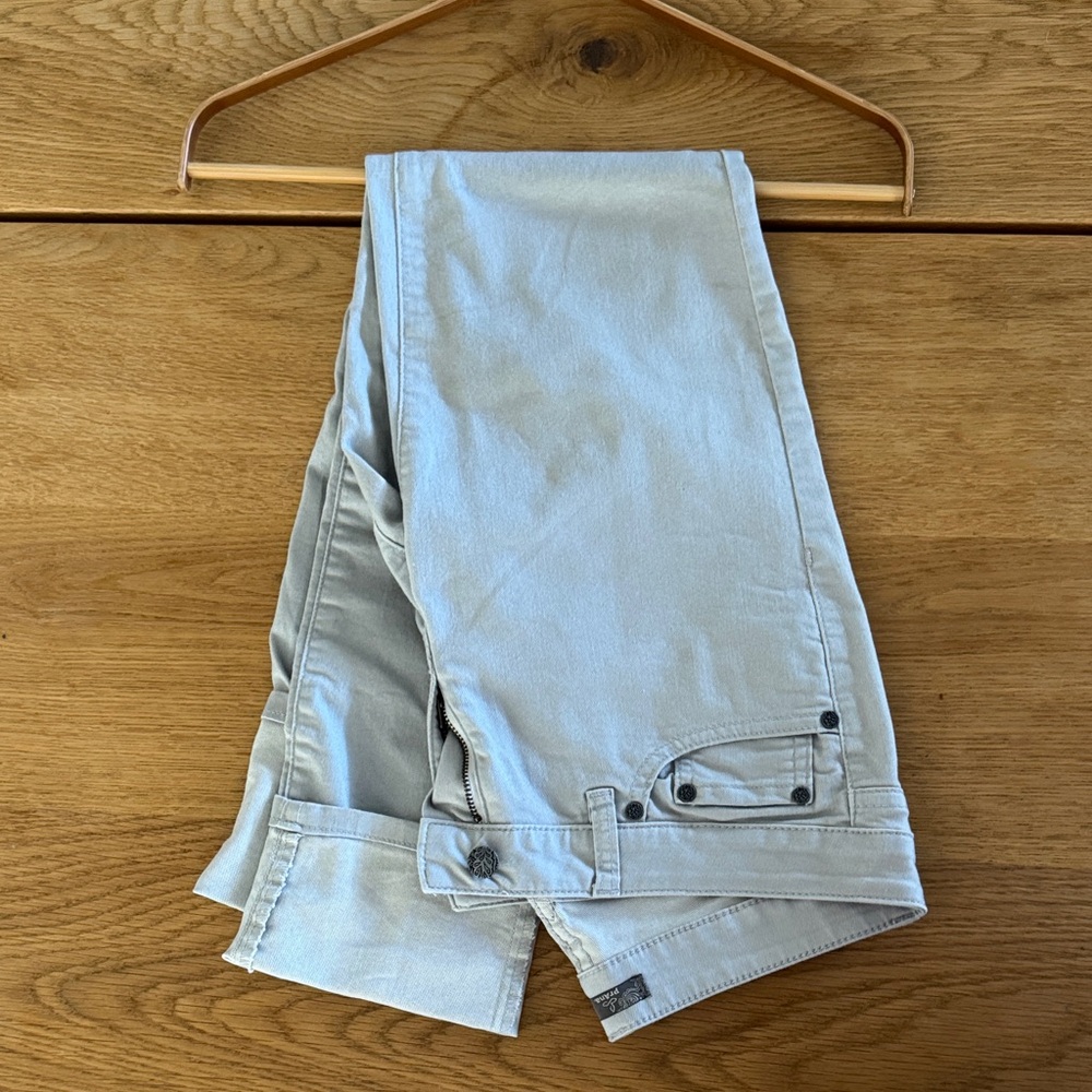 Prana Light Gray Straight Leg Pants